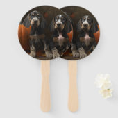 Bluetick Coonhound Welpe Herbst Delight Pumpen Fächer (Vorne und Hinten)
