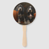 Bluetick Coonhound Welpe Herbst Delight Pumpen Fächer (Vorderseite)