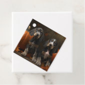 Bluetick Coonhound Welpe Herbst Delight Pumpen Geschenkanhänger (Beispiel)