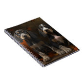 Bluetick Coonhound Welpe Herbst Delight Pumpen Notizblock (Rechte Seite)