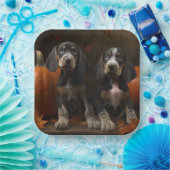 Bluetick Coonhound Welpe Herbst Delight Pumpen Pappteller (Party)