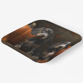 Bluetick Coonhound Welpe Herbst Delight Pumpen Pappteller (Gewinkelt)