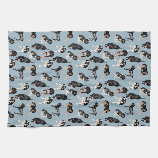 Bluetick Coonhounds Geschirrtuch (Horizontal)