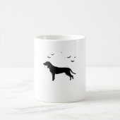 Bluetick Dog - Halloween Moon Silhouette Classic T Kaffeetasse (Mittel)