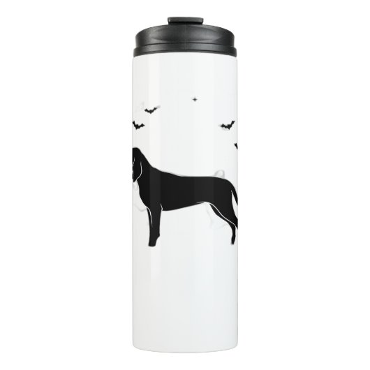 Bluetick Dog - Halloween Moon Silhouette Classic T Thermosbecher (Vorderseite)