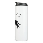 Bluetick Dog - Halloween Moon Silhouette Classic T Thermosbecher (Nach rechts gedreht)