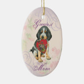 Bluetick Heart Mama Keramik Ornament (Rechts)