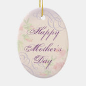 Bluetick Heart Mama Keramik Ornament (Hinten)