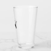 Bluetick Hund � Halloween Mond Silhouette Klassisc Glas (Links)