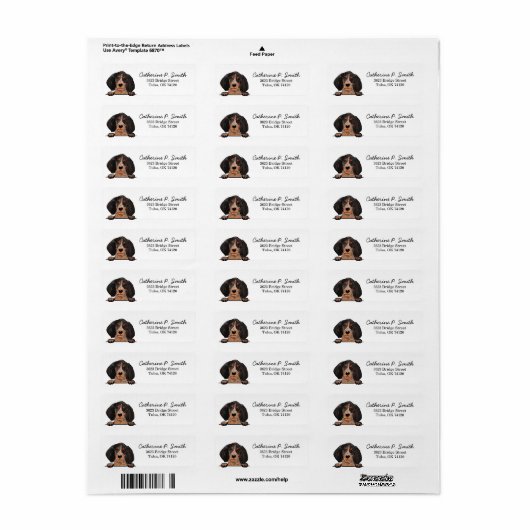 Bluetick-Rücksendeadresse (Vorne)