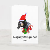 Bluetick Weihnachtsgeschenke Feiertagskarte (Rückseite)