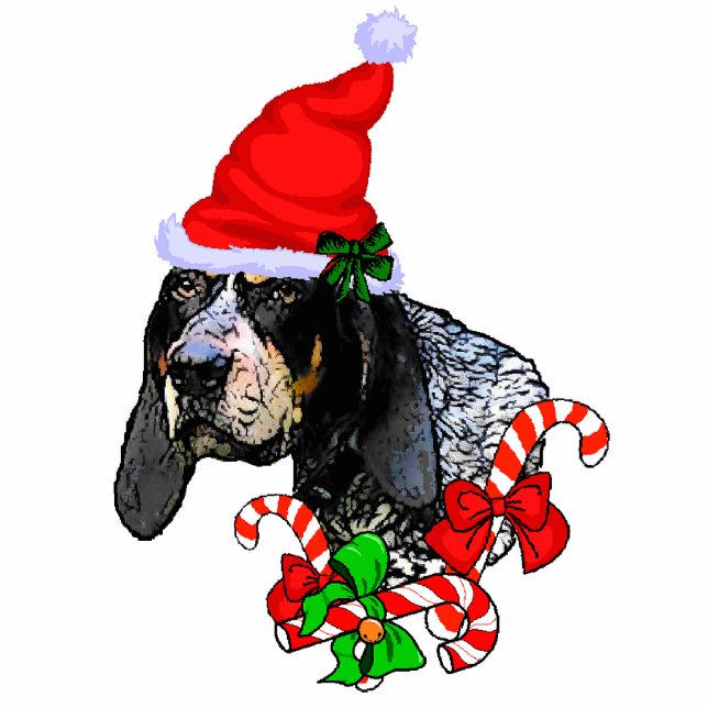 Bluetick Weihnachtsgeschenke Fotoskulptur Ornament (Vorne)