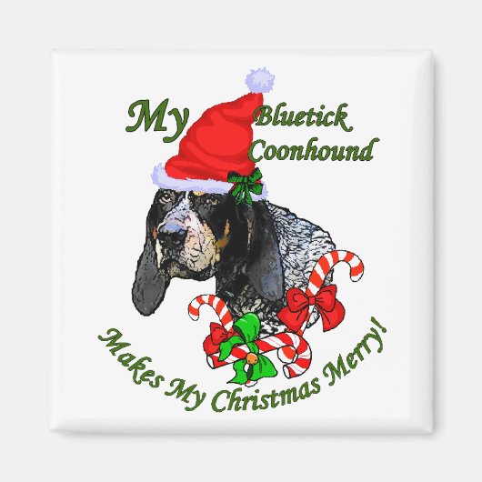 Bluetick Weihnachtsgeschenke Magnet (Vorne)