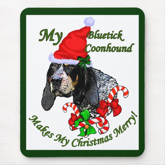Bluetick Weihnachtsgeschenke Mousepad (Vorne)