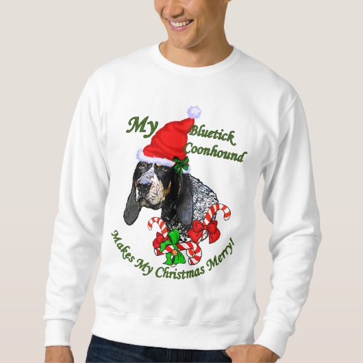 Bluetick Weihnachtsgeschenke Sweatshirt (Vorderseite)