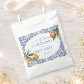 Bluetile mediterrane Hochzeit Geschenktütchen (Ausgeschnitten)