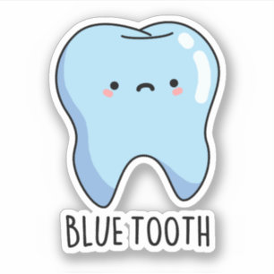 Bluetooth Funny Technical Blue Tooth Puff Aufkleber