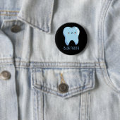 Bluetooth Funny Technical Blue Tooth Puff Dark BG Button (Beispiel)