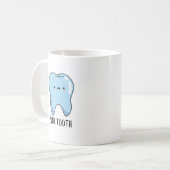 Bluetooth Funny Technical Blue Tooth Puff Kaffeetasse (Vorderseite Links)