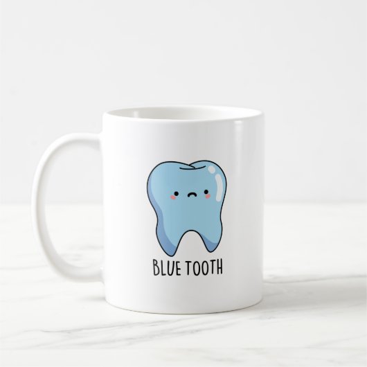 Bluetooth Funny Technical Blue Tooth Puff Kaffeetasse (Links)