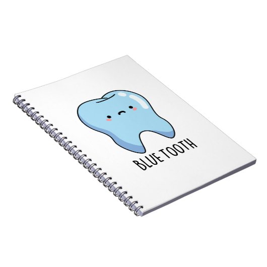 Bluetooth Funny Technical Blue Tooth Puff Notizblock (Rechte Seite)