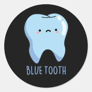 Bluetooth Lustiger Technischer Blue Tooth Scherz D Runder Aufkleber