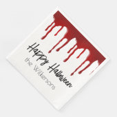 Bluetrinding-Horror Halloween-Design Serviette (Ecke)