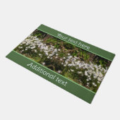 Bluets Tiny Blue Blumen Malerei Personalisiert Fußmatte (Schrägansicht)