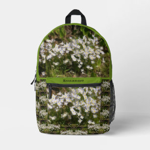 Bluets Tiny Blume Ölgemälde Personalisiert Bedruckter Rucksack