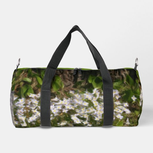 Bluets Tiny Blume Ölgemälde Personalisiert Duffle Bag (Rückseite)
