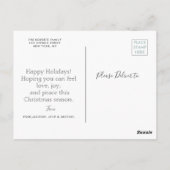 Blueurlaub der Saison Postkarte (Rückseite)