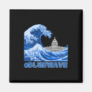 Bluewave-Widerstand Demokraten Magnet