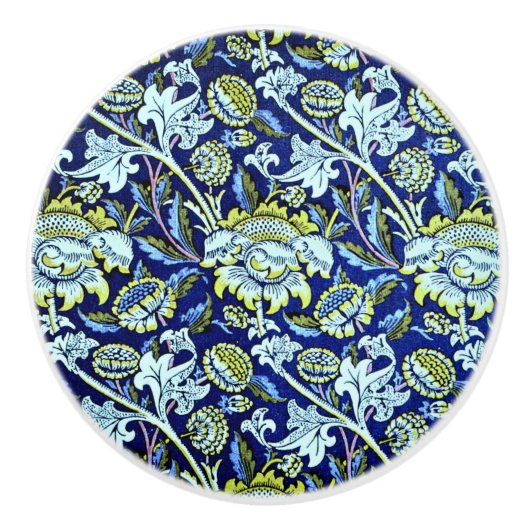 Bluewey, ein William Morris-Design, Keramikknauf (Vorderseite)