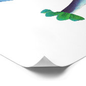 BlueWhale & the Starfish Moon Poster (Ecke)