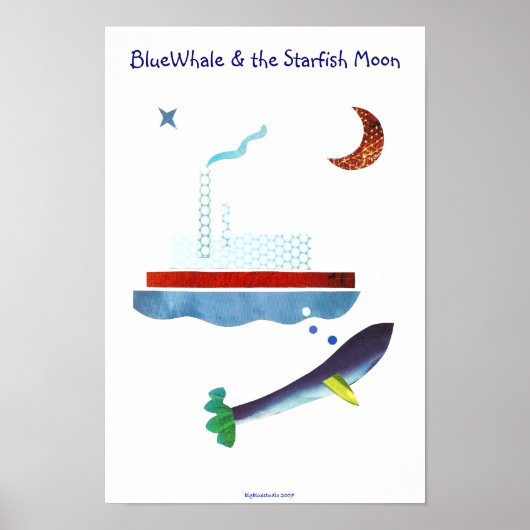 BlueWhale & the Starfish Moon Poster (Vorne)