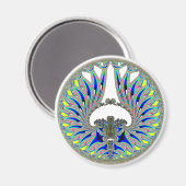 'BlueWings' Magnet (Vorderseite/Rückseite)