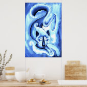 Bluewolf Spirit Poster (Küche)