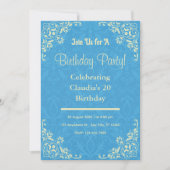 Bluey Birthday Einladungen (Vorderseite)