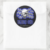 BlueyFab Round LG Runder Aufkleber (Tasche)