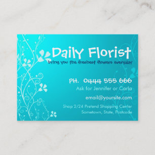 BlueyFlora Big Business Card Visitenkarte
