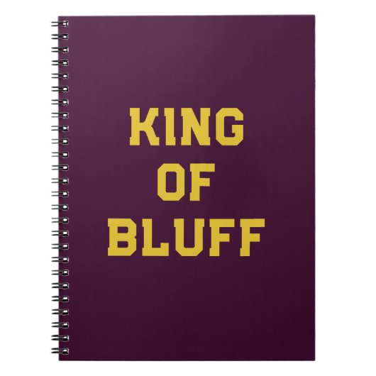 Bluff King Spiral Foto Notebook Notizblock (Vorderseite)