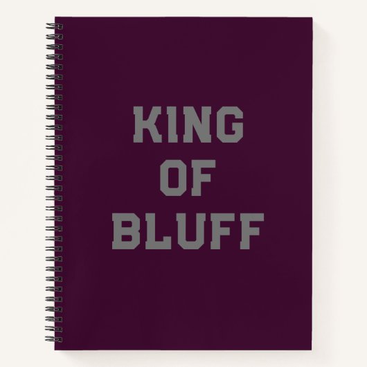 Bluff King Spiral Notebook Notizblock (Vorderseite)