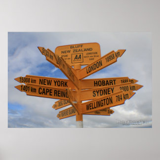 Bluff, Neuseeland Poster