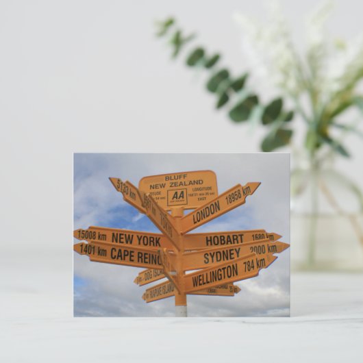 Bluff, Neuseeland Postkarte (Stehend Vorderseite)