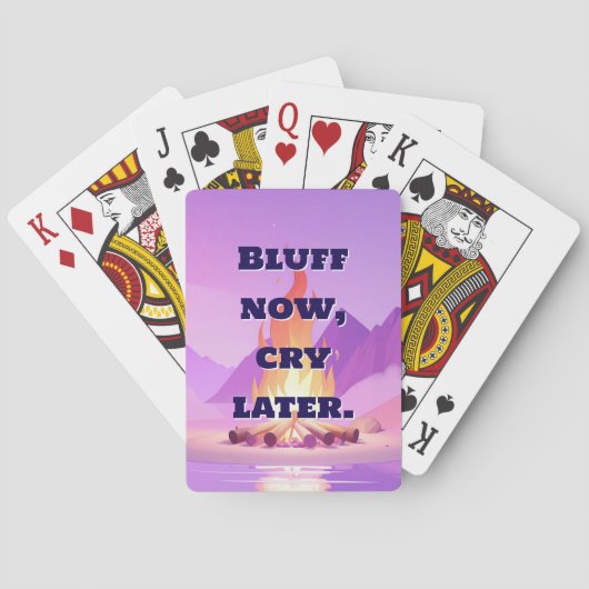 Bluff Now Cry Later Funny Spielkarten (Rückseite)