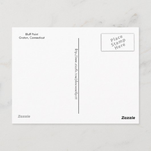 Bluff Point of Groton, Connecticut - Postcard Postkarte (Rückseite)