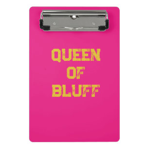 Bluff Queen Mini Clipboard Klemmbrett