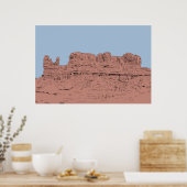 Bluff, Utah Illustration Poster (Küche)