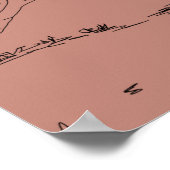 Bluff, Utah Illustration Poster (Ecke)