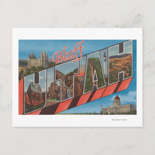 Bluff, UtahLarge Letter ScenesBluff, UT Postkarte